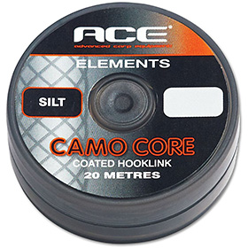 Поводковый материал в оболочке Ace Camo Core -  Silt 20m (черный)