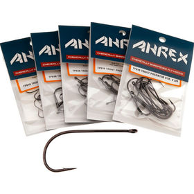 Крючки Ahrex TP610 Trout Predator Streamer №1 Black Nickel (упаковка - 12шт)