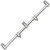 Перекладина Anaconda Blaxx Gun Metal 3 Rod Goal Post Buzzer Bar (16мм) 44см
