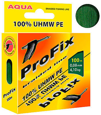 Леска плетеная Aqua ProFix Dark-Green 100 м 0.06 мм (темно-зеленая)