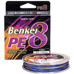 Леска плетеная Benkei PE 8 Braid #0.8 130м 0.145мм (6 цветов)