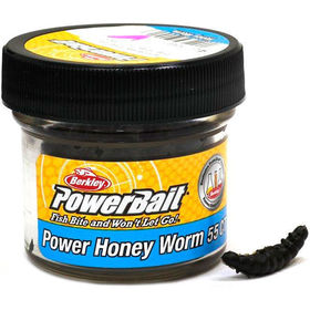 Гусеницы (Личинки) Berkley Powerbait Honey Worms Black