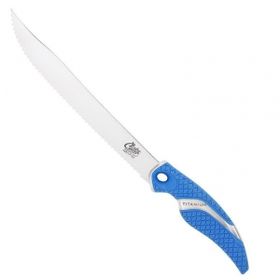 Cuda Bonded Serrated Knife Нож филейный с зубчатым лезвием 23 см (Titanium Nitrid)