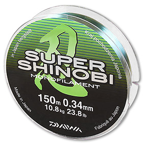 Леска Daiwa Super Shinobi 150m 0,34mm (светло-зеленая)
