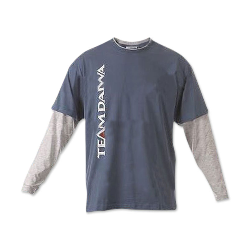 Футболка Daiwa с длинным рукавом TD Long Sleeve T Shirt Navy-Grey XL Blue/Grey 