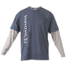 Футболка Daiwa с длинным рукавом TD Long Sleeve T Shirt Blue/Grey 