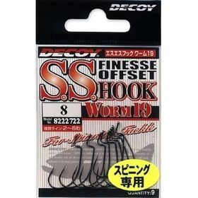 Офсетные крючки Decoy Worm 19 S.S. Hook #8 (9)