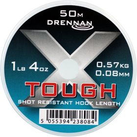 Леска DRENNAN X-TOUGH Mono Hooklink - 50m, 0.08мм