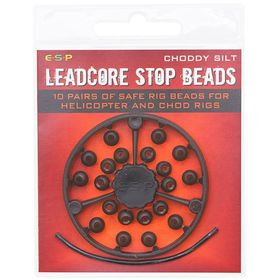 Бусина-стопор E-S-P Leadcore Stop Beads - 20шт., Цвет: Choddy Silt