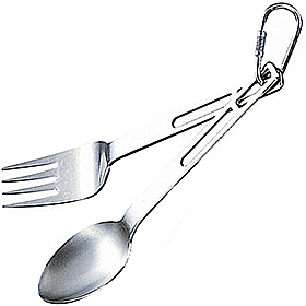 Набор столовых предметов Evernew Ti Fork and Spoon из титана (вилка+ложка)
