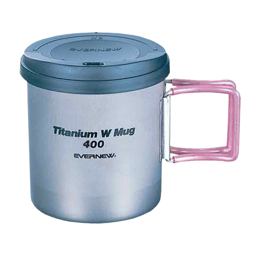 Термокружка Evernew Ti Mug 400FH with Lid с крышкой-поилкой (0,4л)