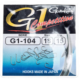 Крючок Gamakatsu G1-104 Competition №18 (упаковка - 15шт)