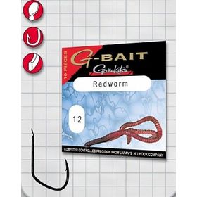 Крючок Gamakatsu G-Bait Redworm №10 (10 штук)