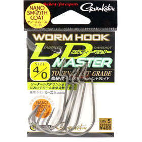 Крючок Gamakatsu Worm Hook LD Master №1 NSC (упаковка - 7шт)