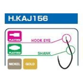 Крючок Hayabusa H.KAJ156 Gold, B.N