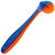 Силиконовая приманка Helios Catcher (7 см) Star Blue & Orange (упаковка - 7шт)