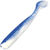 Силиконовая приманка Helios Chebak (8см) Blue Sparkles&White (упаковка -7шт)