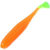 Силиконовая приманка Helios Jumbo (12.5см) orange & green (упаковка - 5шт)
