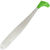 Силиконовая приманка Helios Jumbo (12.5см) white & green (упаковка - 5шт)