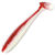 Силиконовая приманка Helios Shaggy (8.5см) Red & White (упаковка - 5шт)