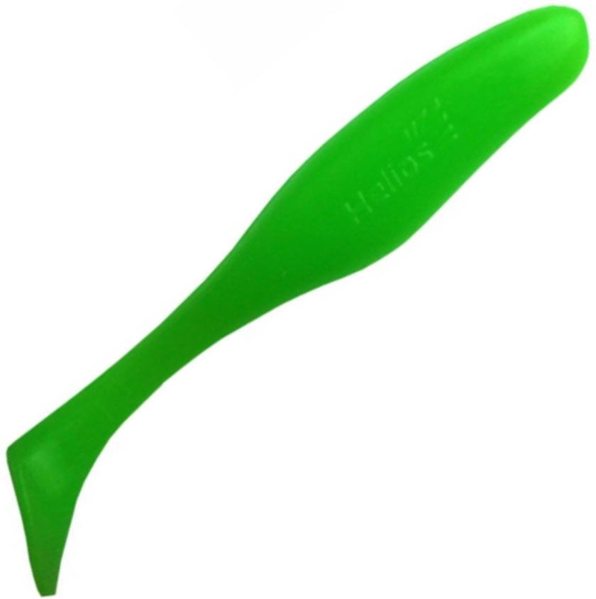 Силиконовая приманка Helios Vigor (9.5см) Electric Green (упаковка - 7шт)