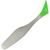 Силиконовая приманка Helios Vigor (9.5см) White & Green (упаковка - 7шт)