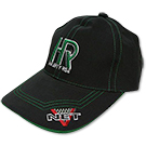 Бейсболка Hearty Rise черная/зеленая вышивка