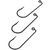 Крючки джиговые Yarie Ajimeba Army Hook No.648 #10 (0.46мм) (9 шт)