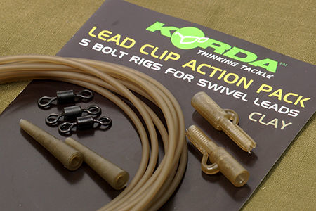 Клипса на трубке Korda Lead Clip Action Pack Clay