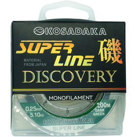 Леска Kosadaka Super Line Discovery 100м 0.12мм (темно-зеленая)