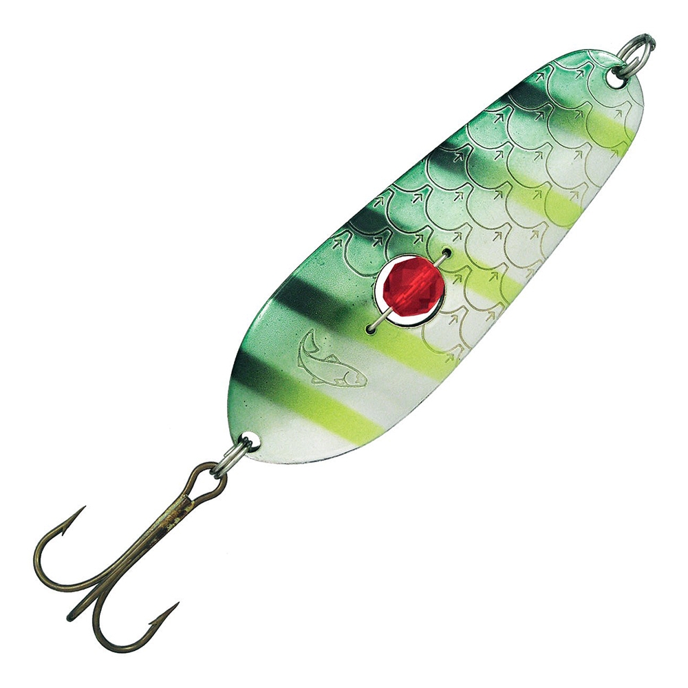 Блесна Kuusamo Rasanen 90/28 (бусинка) GR/FYe-S