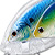 Воблер LiveTarget Threadfin Shad Squarebill 806 Pearl/Blue/Chartreuse