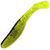 Виброхвост Manns Flipper 70 (7см) прозрачно-зелен с сер блест и черной спиной (упаковка - 9шт)