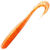 Силиконовая приманка Megabass Kemuri Curly (11.4см) clear orange/rainbow flake (упаковка - 7шт)