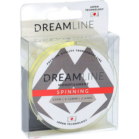 Леска Mikado Dreamline Spinning Yellow 150м 0.12мм (желтая)