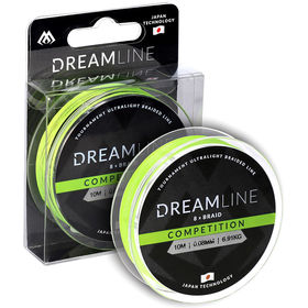 Леска плетеная Mikado Dreamline Competition Fluo Green 10м 0.08мм