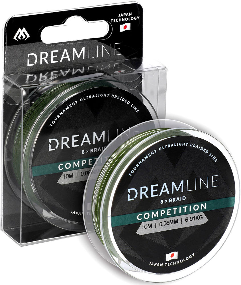 Леска плетеная Mikado Dreamline Competition Green 10м 0.10мм