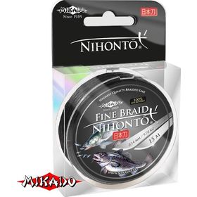 Плетеный шнур Mikado Nihonto Fine Braid 0,06 black (15 м)