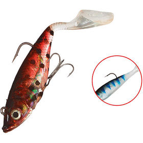 Виброхвост оснащенный Mikado Crystal Fish WXH-66 (14 см) 132 (упаковка - 2 шт)