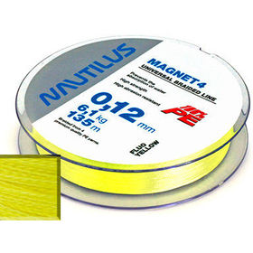 Плетеная леска Nautilus Magnet 4 Yellow d-0.30 29.5кг 135м
