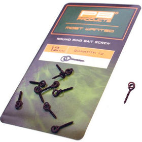 Крепление для плавающей насадки PB Products Round Ring Bait Screw 12мм (упаковка - 10шт)