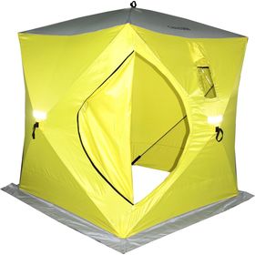 Палатка зимняя Сахалин 4 (желтый/серый)