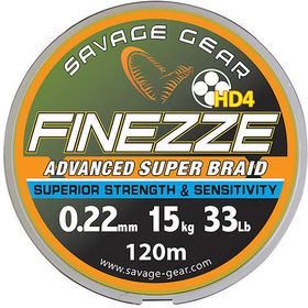 Плетеная леска Savage Gear Finezze HD4 Braid 0.26 mm Grey