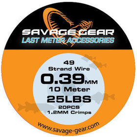 Поводковый материал Savage Gear 49 Strand 10см/0.39мм/25lb