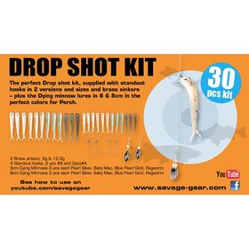 Набор оснастки Savage Gear Dying Minnow Drop Shot Pro Pack Kit 30pcs NL