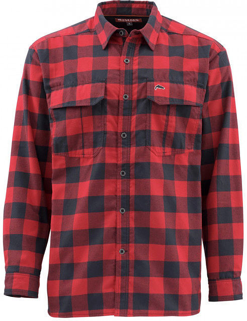 Рубашка Simms Coldweather LS Shirt (Red Buffalo Plaid) р.L