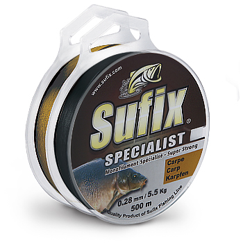 Леска монофильная Sufix Specialist Carp (коричневый) 0,30мм