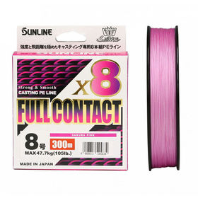 Шнур плетеный Sunline Full Contact x8 #12 300м 0.57мм (Sakura Pink)