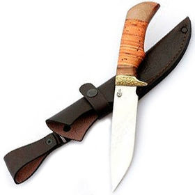 Нож Лазутчик ст. 65х13  береста литье (Семин)