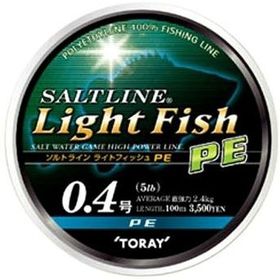 Плетеная леска Toray Saltline Light Fish #0.3 100м 0.10мм (белая)